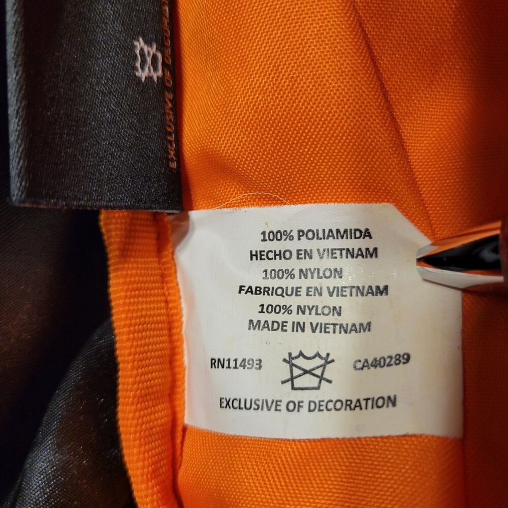 NEW ERA Commuter Small Rucksack Travel Black / Orange Backpack RARE - Picture 16 of 16